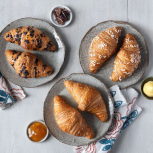 Tris mini croissant farciti