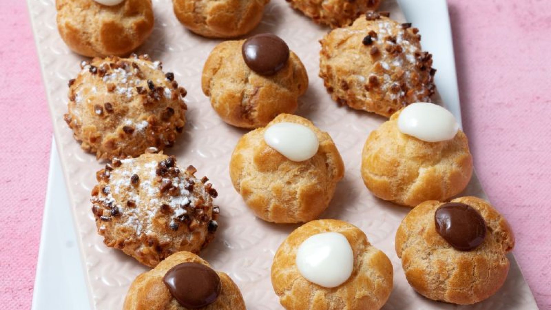 BIGNE' VANIGLIA CIOCCOLATO NOCCIOLA